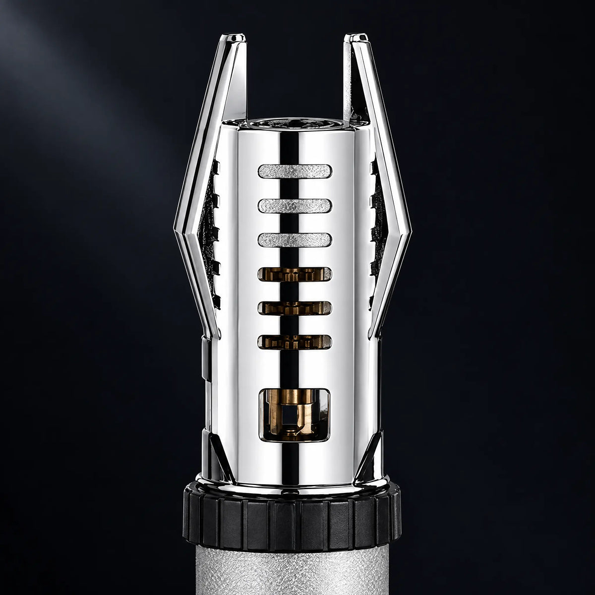 Chrome nozzle head with four prongs